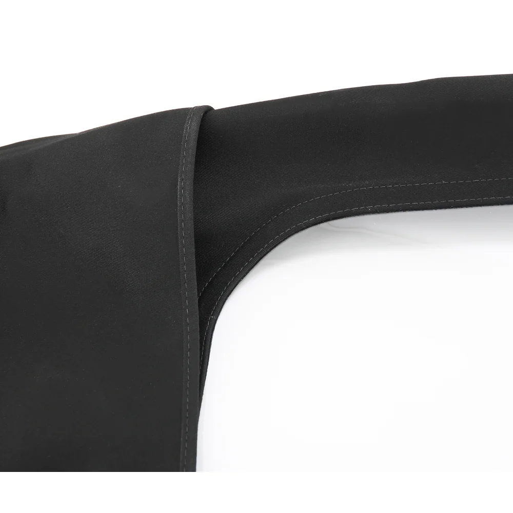 Schwarzes Alpaka Mohair Verdeck mit PVC Heckscheibe für Mazda MX5 NA