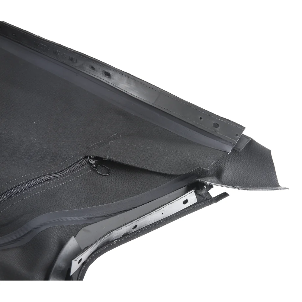 Schwarzes Alpaka Mohair Verdeck mit PVC Heckscheibe für Mazda MX5 NA