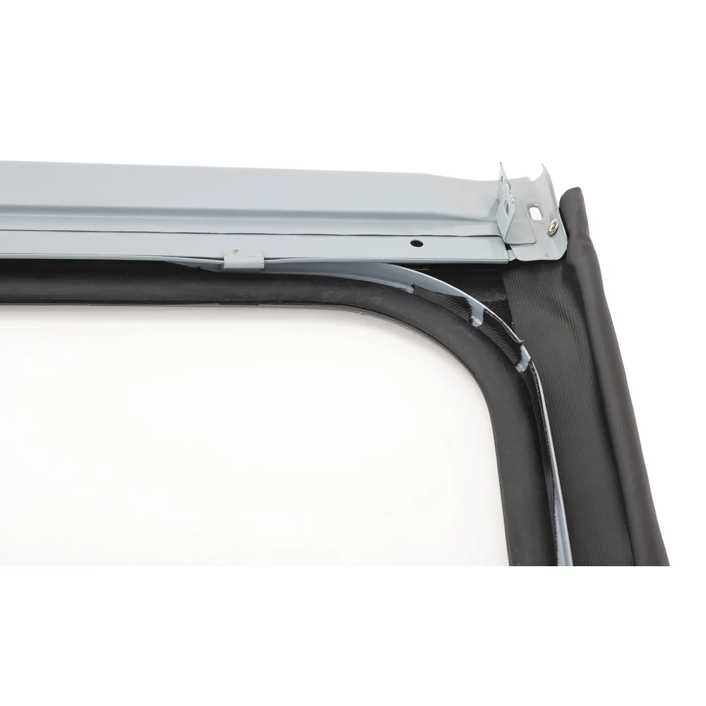 Antraciet softtop met externe bevestiging voor 2CV Sedan (09/1957-07/1990) - stof met kleine korrel