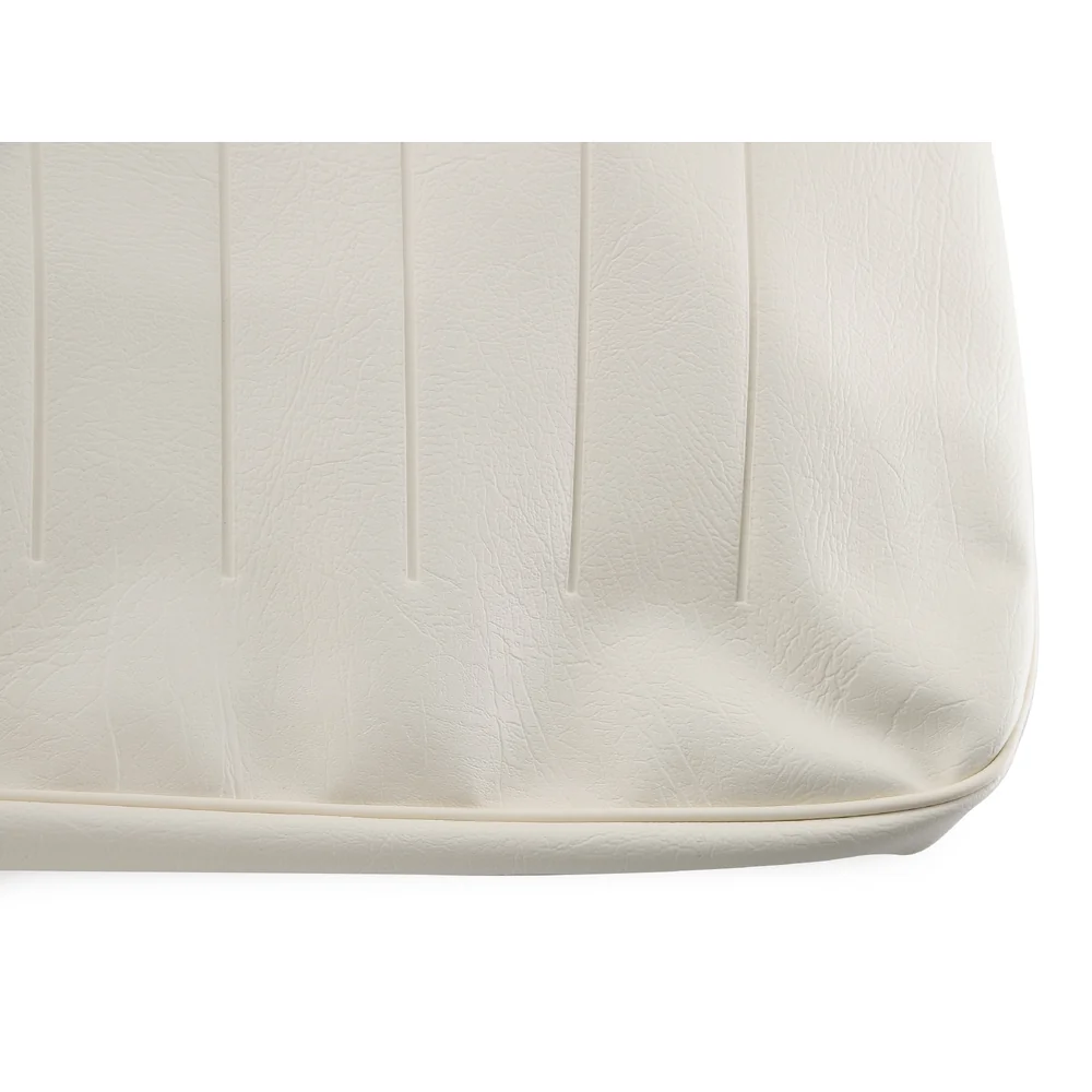 Capas para bancos dianteiros 1/3 - 2/3 TMI em vinil liso branco #20 para Combi Split 63 ->67