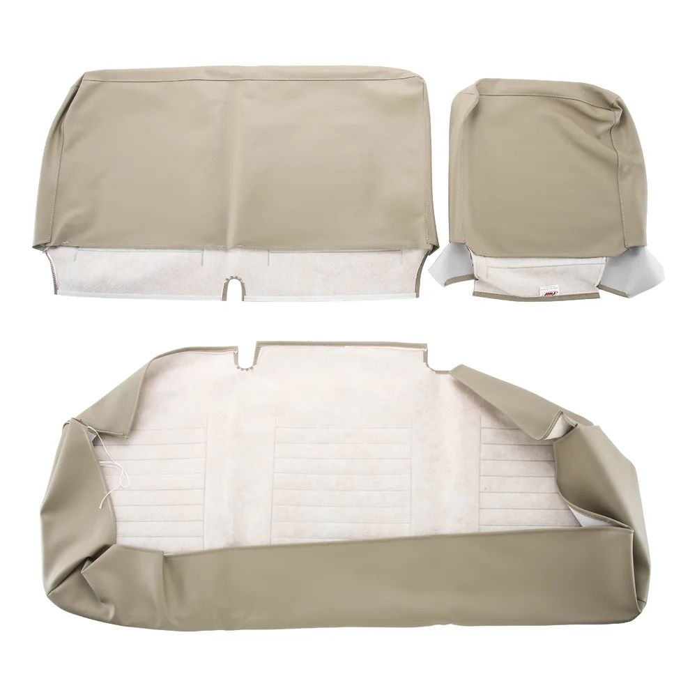 Fundas de asiento banco respaldo medio 1/3 abatible vinilo gofrado beige 04 para Combi Bay Window 74 ->79