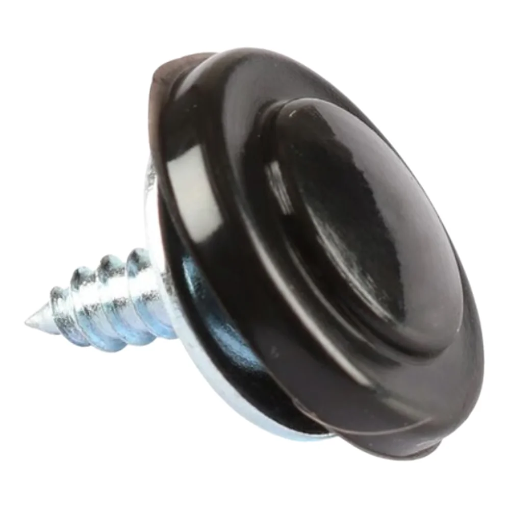Solid black aluminum crankshaft pulley with white graduations for VOLKSWAGEN Combi Split (-07/1967)