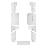 Luxe handbediende raamregelaar deurpanelen voor VOLKSWAGEN Transporter T25 (08/1978-07/1985) - Kleur wit - 9 stuks