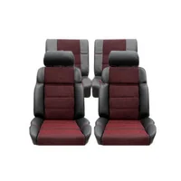 Housses complètes sur mesure Quartet avec contours cuir anthracite pour Peugeot 205 GTI