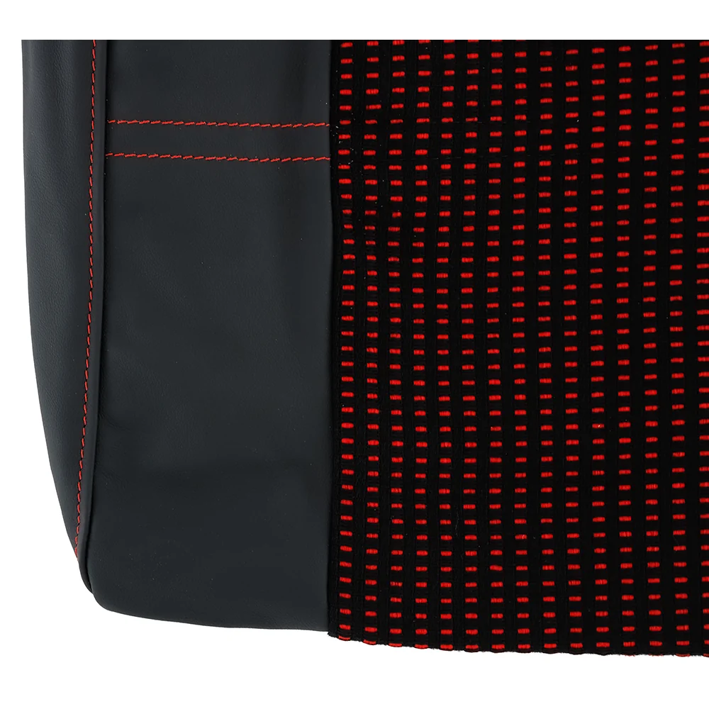 Custom made complete covers Quartet with anthracite leather contours for Peugeot 205 GTI