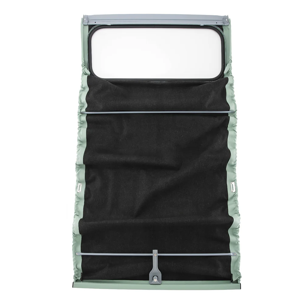 Capote vert jade à fixation intérieure pour 2CV Berline 57 -> - toile renforcée