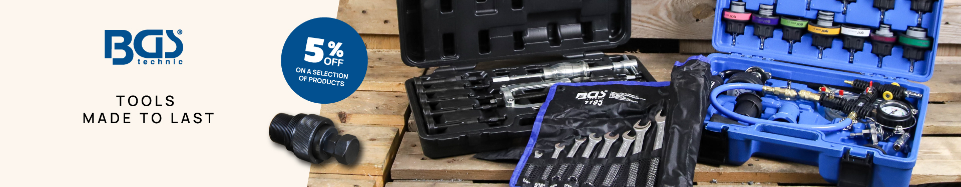 BGS: tools built to last at 5% off