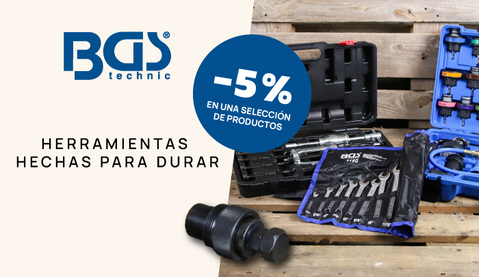 BGS: herramientas diseñadas para durar, con un 5 % de descuento.