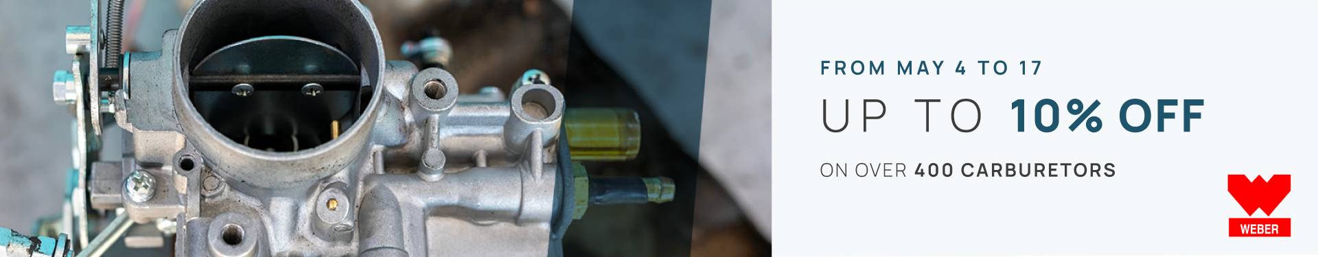Up to -10% off on more than 400 carburetors!