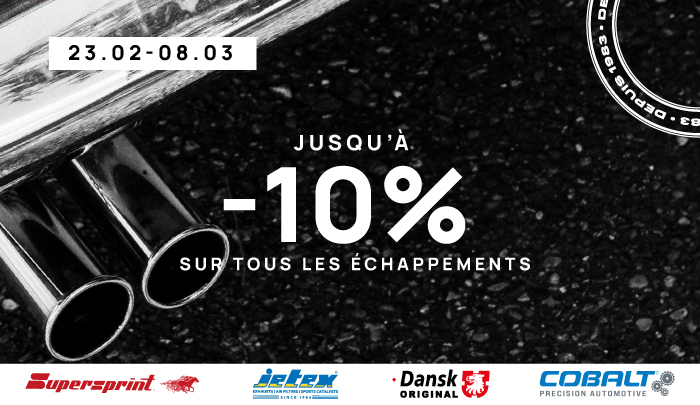 Faites rugir votre ancienne : jusqu’à -10% sur une sélection de plus de 1500 modèles d’échappements
