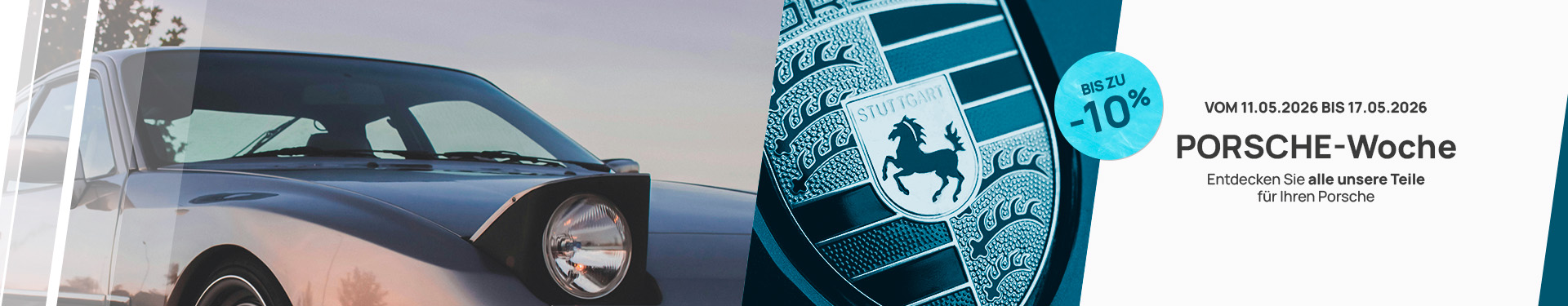 Profitieren Sie von bis zu 10 % Rabatt auf ausgewählte Artikel zur Pflege und Verschönerung Ihres Porsche