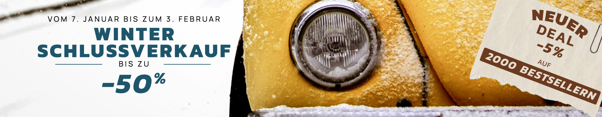 WINTERSALE: bis zu -50% 