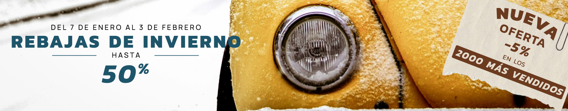 REBAJAS DE INVIERNO: hasta -50% 