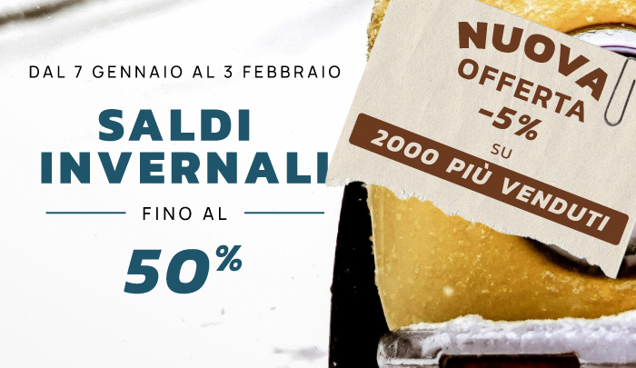 SALDI INVERNALI: fino al -50% 
