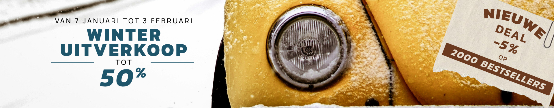 WINTERSALE: tot -50% 